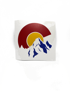 Colorado flag logo sticker