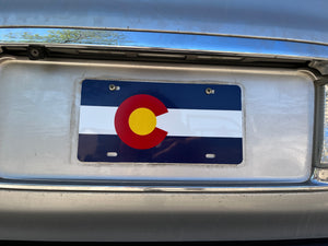 Colorado State Flag Vanity Aluminum License Plate