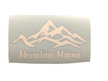 Load image into Gallery viewer, Mountain Mama Car Decal Sticker, White
