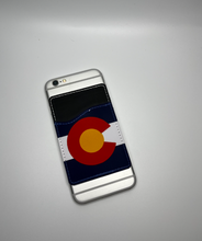Load image into Gallery viewer, Colorado Flag Card Caddy Adhesive Wallet

