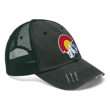 Load image into Gallery viewer, Colorado Distressed Embroidered Logo Trucker Hat
