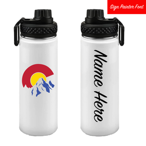 Colorado Stainless Steel Personalized 22 oz Water Bottle
