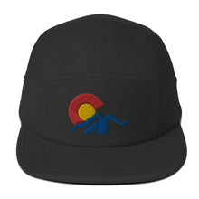 Load image into Gallery viewer, Five Panel Cap with Colorado C over Mountains
