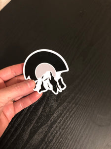 Colorado flag logo sticker printed 3"