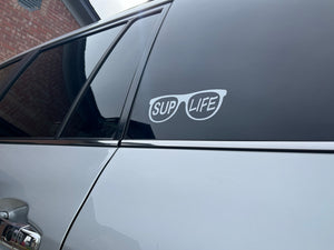 SUP Life with Glasses Vinyl Sticker