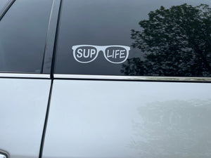 SUP Life with Glasses Vinyl Sticker