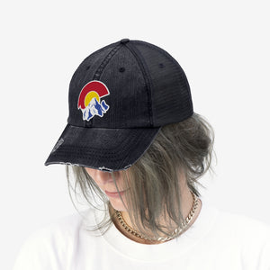 Colorado Distressed Embroidered Logo Trucker Hat