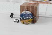 Load image into Gallery viewer, Colorado Mountain Scene Keychain
