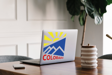 Load image into Gallery viewer, Colorado White Mountain Sun Sticker
