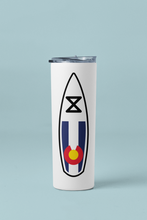 Load image into Gallery viewer, 20 oz Colorado SUP Skinny Tumbler with Straw
