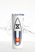 Load image into Gallery viewer, 20 oz Colorado SUP Skinny Tumbler with Straw
