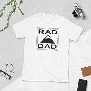 Rad Dad Mountain Fathers Day Short-Sleeve Unisex T-Shirt